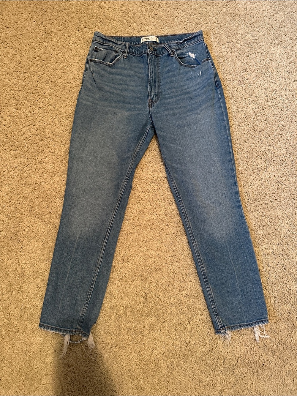 Abercrombie & Fitch Women's The Skinny High Rise - Medium Blue